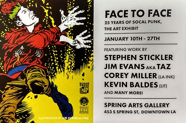 Face To Face Punk Rock Art Show